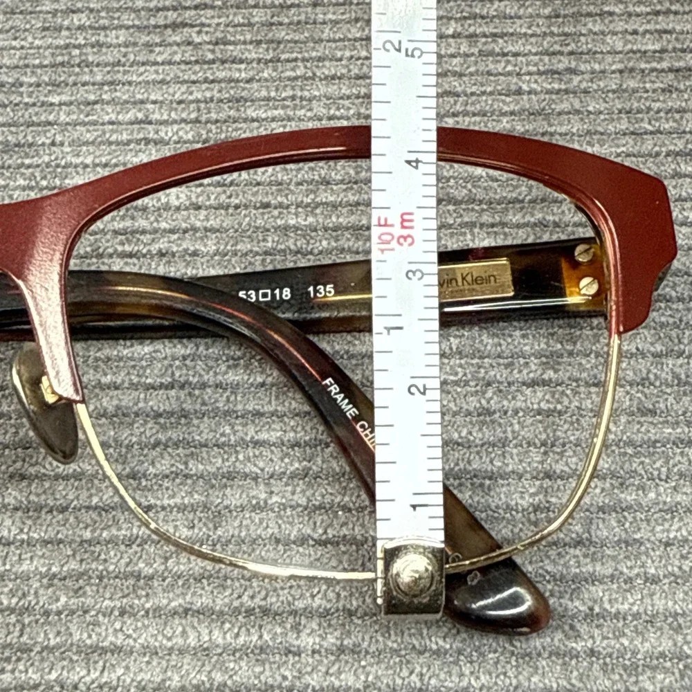 Calvin Klein Collection CK8021 603 Burgundy Tortoise Y2K Eyeglasses‎ 53-18-135